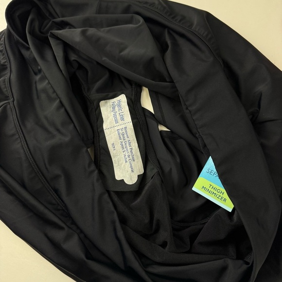 Swim Solutions Boyshorts Womens 24W Black Thigh Minimizer Swim Bottom - Picture 7 of 10